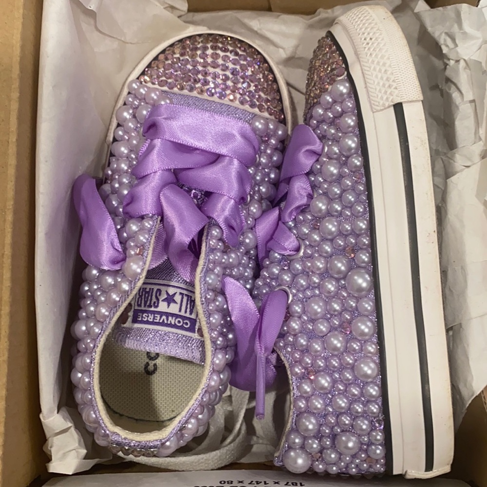 SWAROVSKI CONVERS TODDLER GIRLS